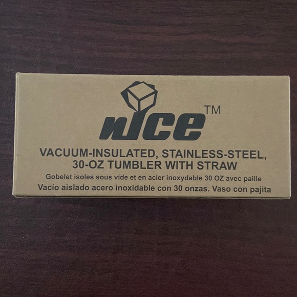 Brand new, never used. Nice, 30 ounce vacuum insulated stainless steel Tumblr. - Picture 1 of 7